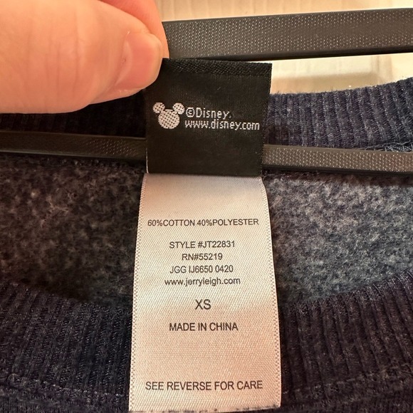 Disney Mickey Mouse Patriotic Americana Sweatshirt Navy Cozy Nostalgic | XS - Picture 6 of 12